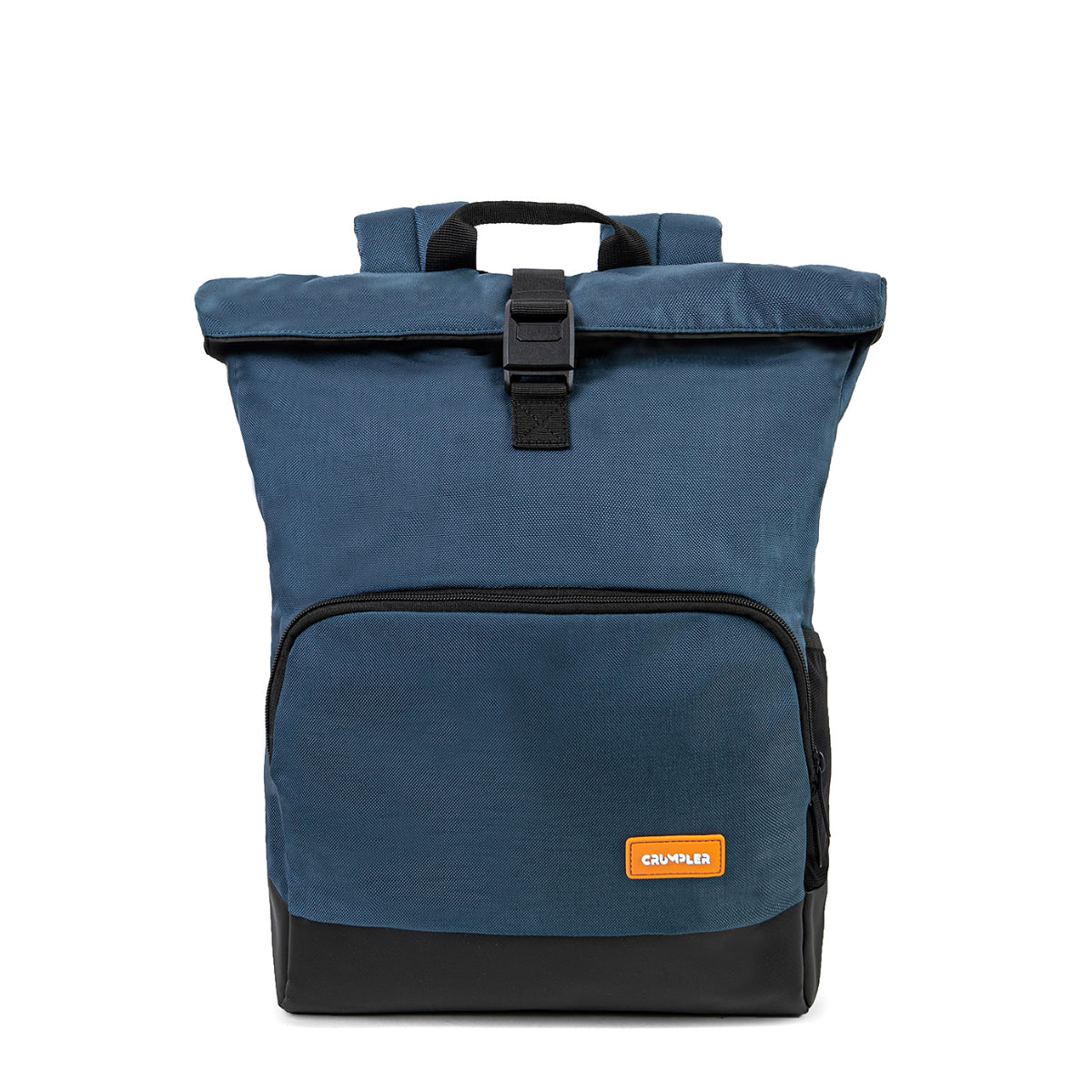 Abstract Rolltop Rucksack Vorderseite nachtblau