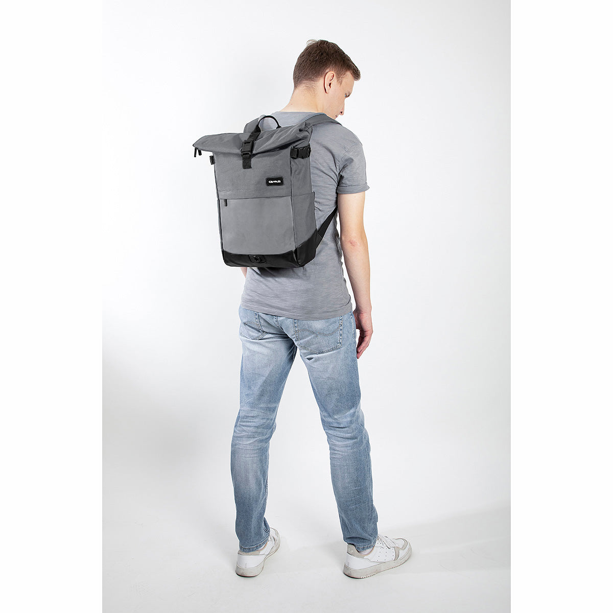 Road Mentor M Rolltop Rucksack grau People Größe