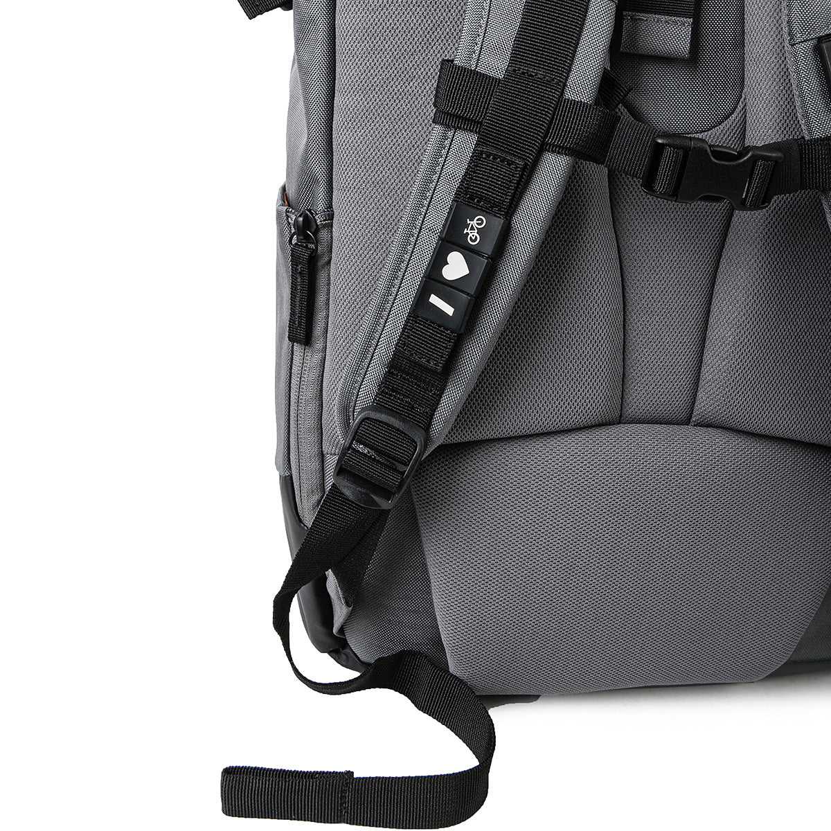 Road Mentor M Rolltop Rucksack grau Personalisierung