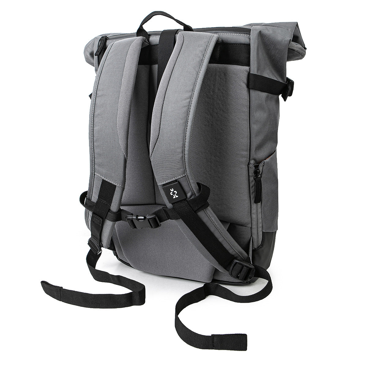 Road Mentor M Rolltop Rucksack grau Rückseite