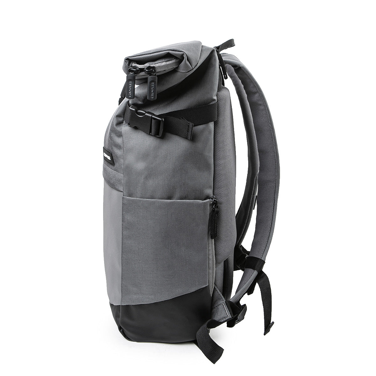 Road Mentor M Rolltop Rucksack grau Seite